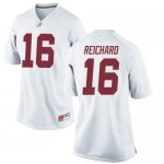 Women's Alabama Crimson Tide #16 Will Reichard White Replica NCAA College Football Jersey 2403COIO1